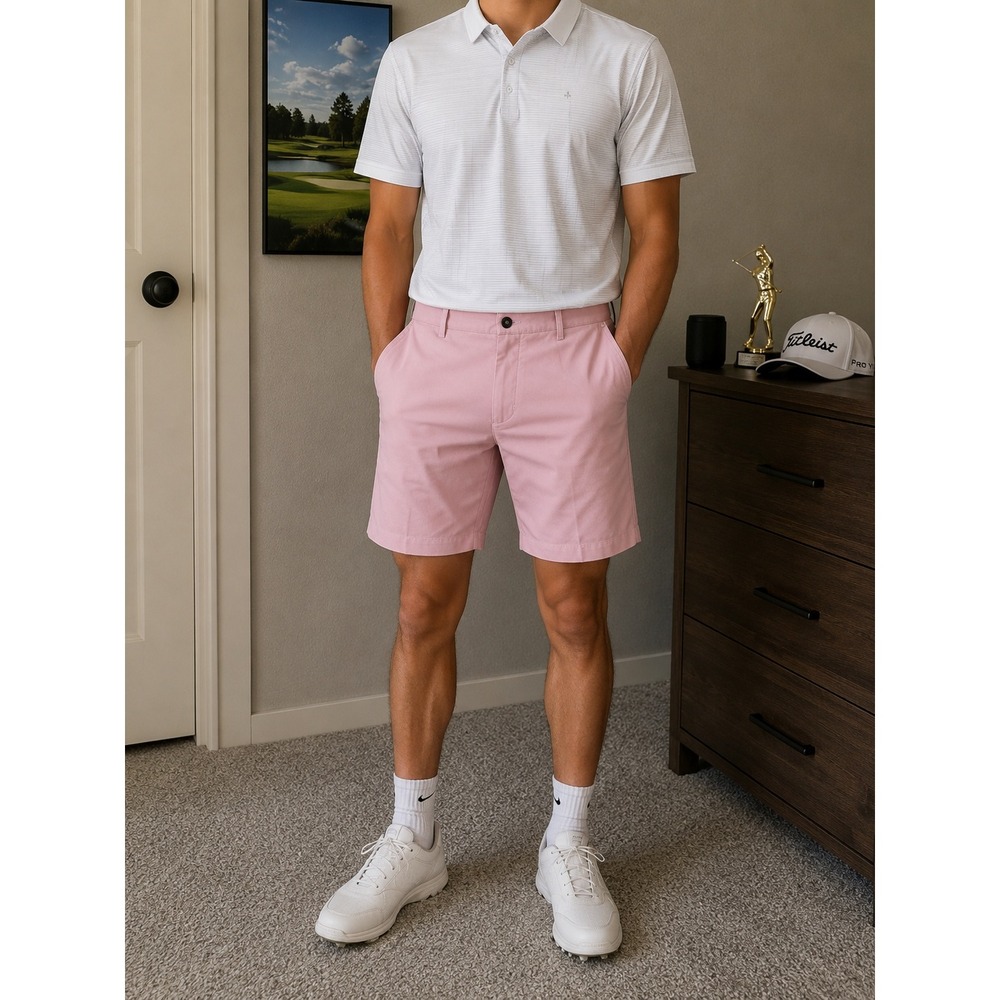 Tommy Bahama Boracay Shorts Mens 38 Pink Golf Performance Flat Front Casual